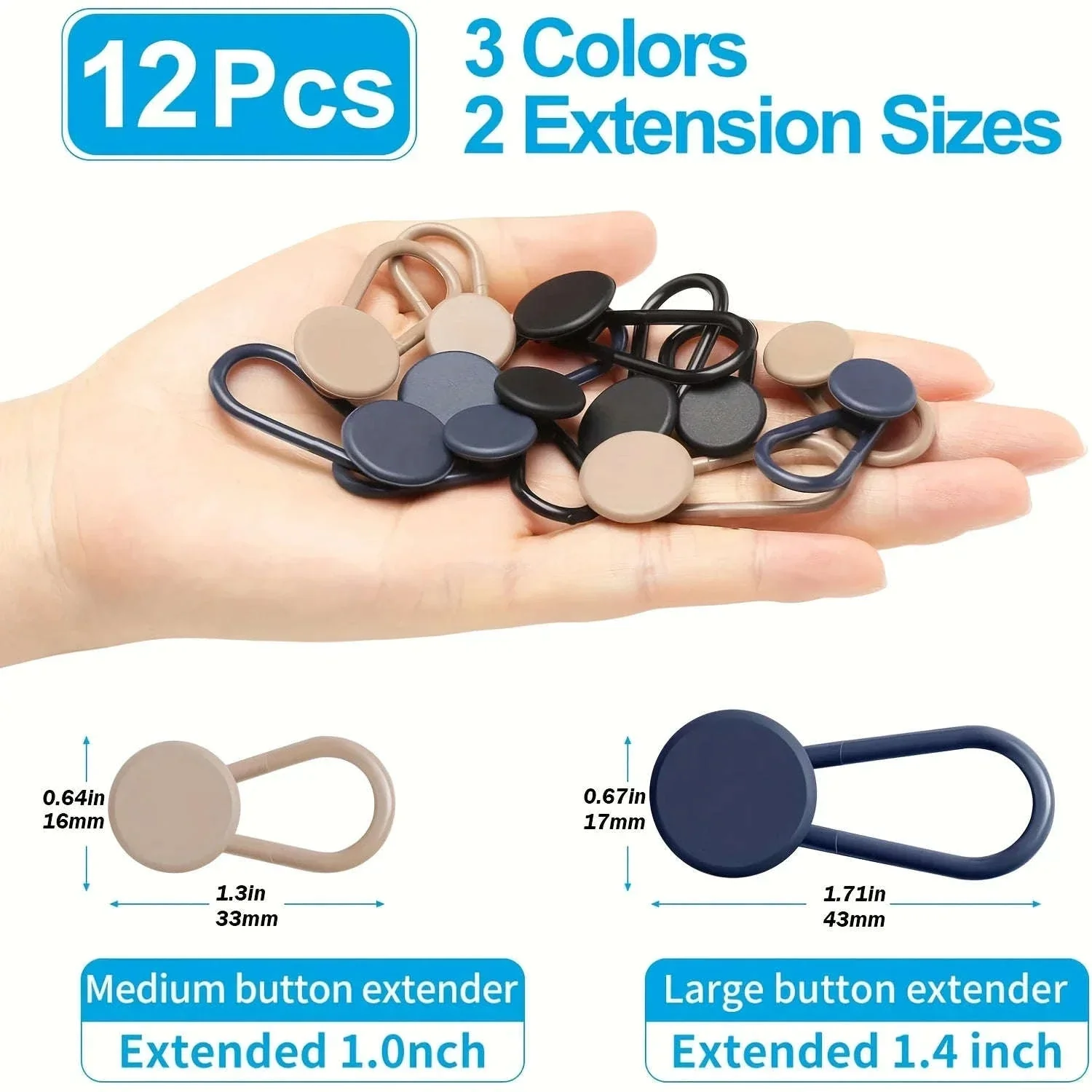 No-Sew Jean Waist Extenders for Instant Extra Comfort - Image 3