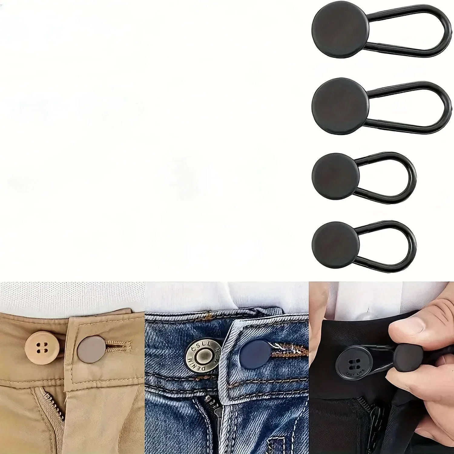 No-Sew Jean Waist Extenders for Instant Extra Comfort - Image 8