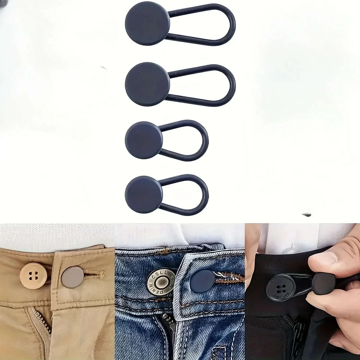 No-Sew Jean Waist Extenders for Instant Extra Comfort - Image 9