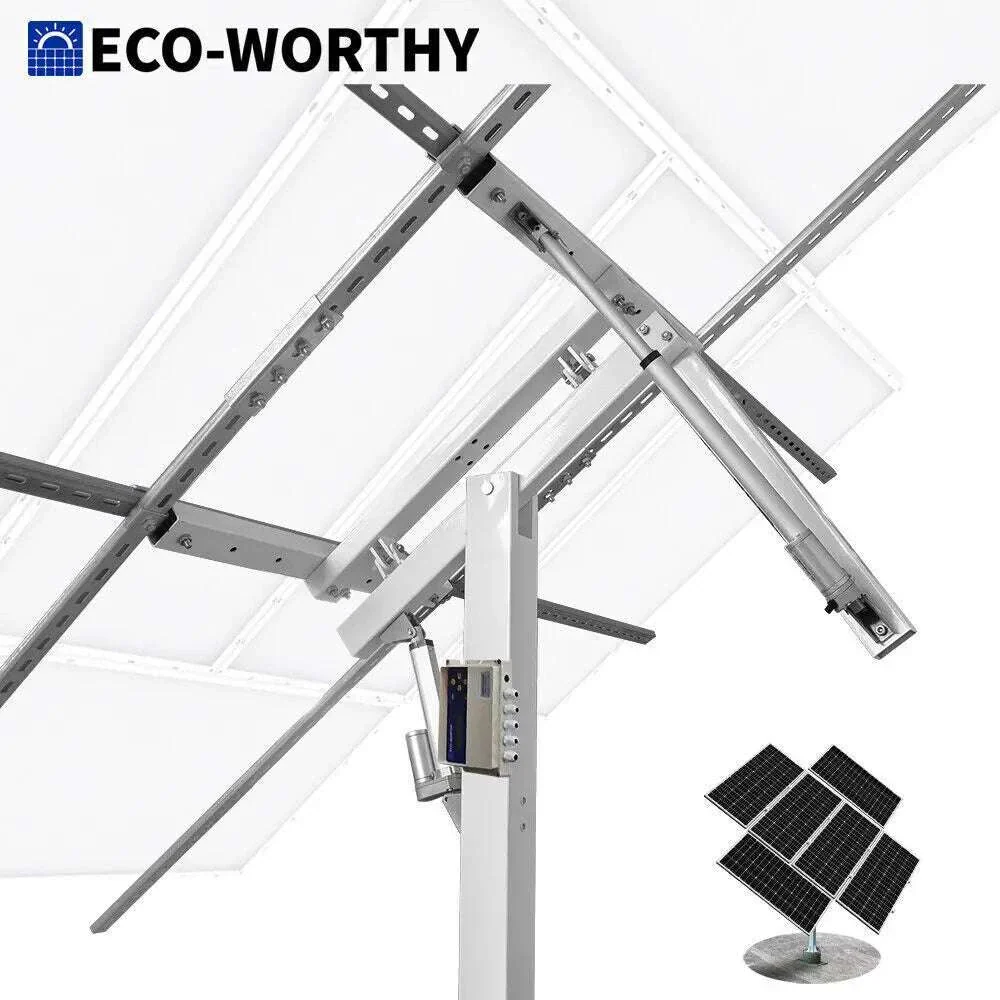 Dual Axis Solar Panel Tracker System for 40% More Power Output