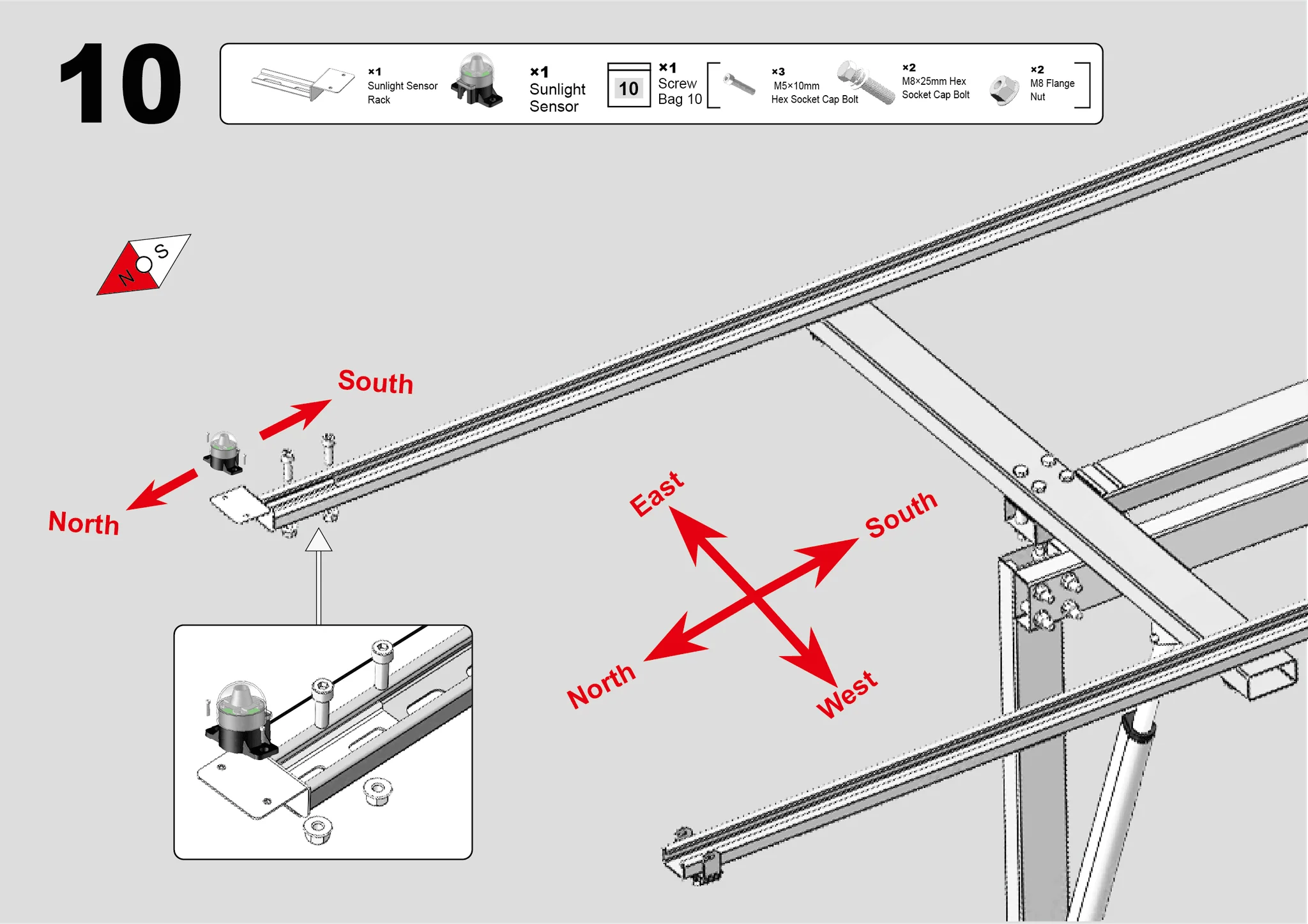 Solar Panel Single Axis Tracker System with Controller, 30% More Power - Image 30