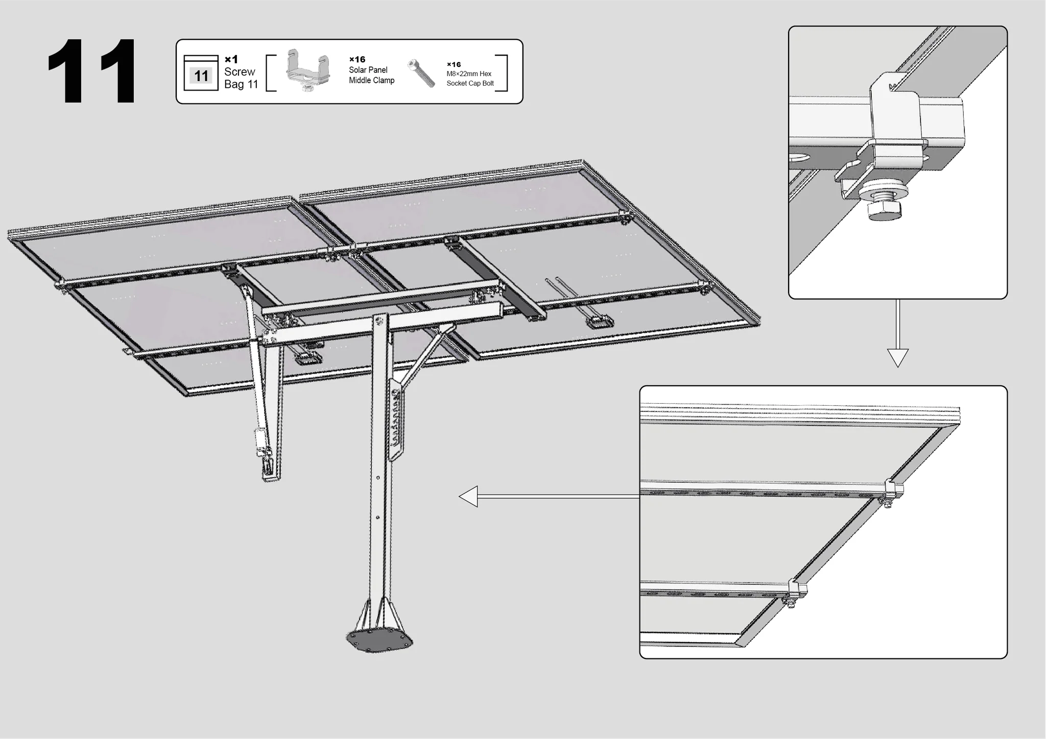 Solar Panel Single Axis Tracker System with Controller, 30% More Power - Image 31