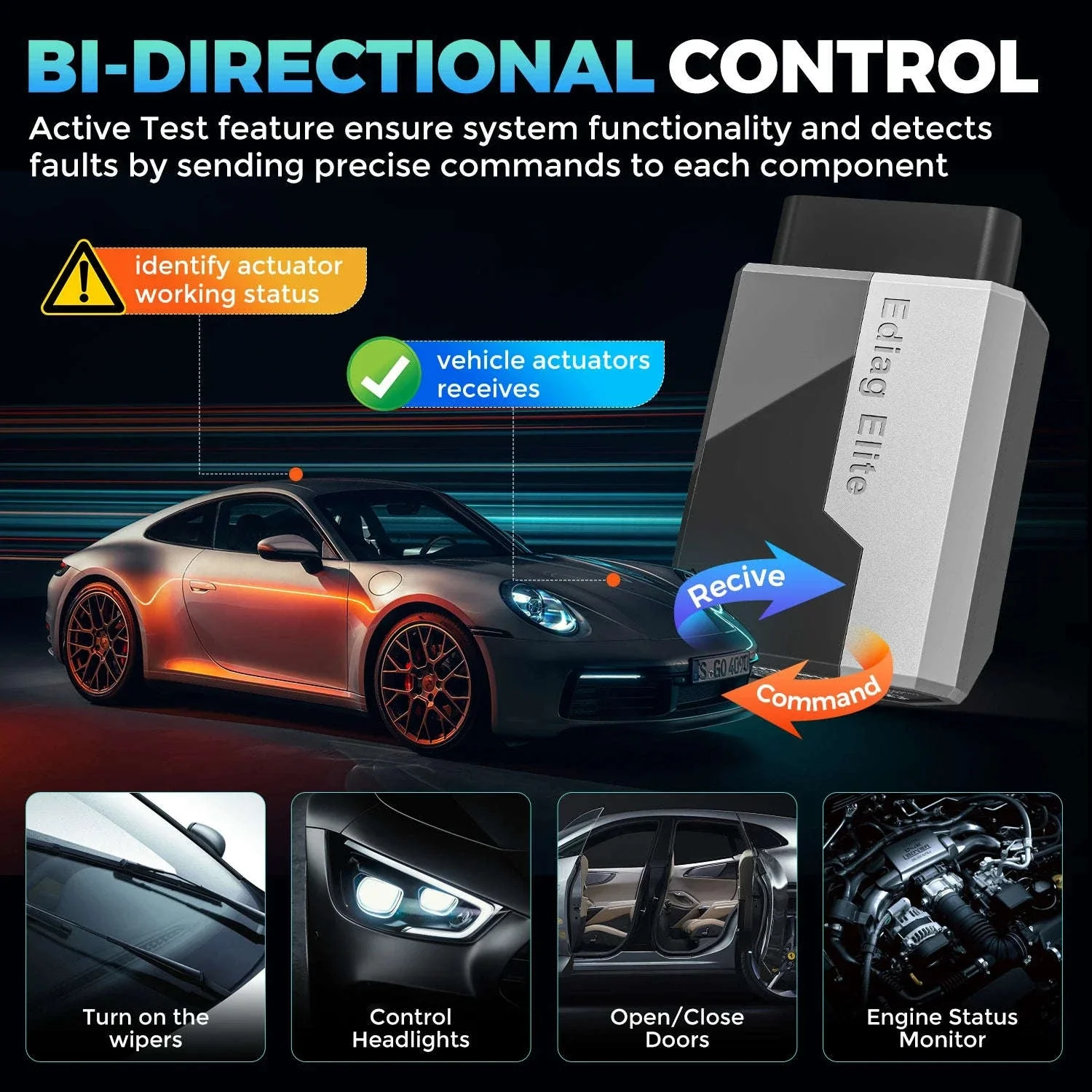 Ediag Elite Car Diagnostic Tool for Fast OBD2 Scanning - Image 4