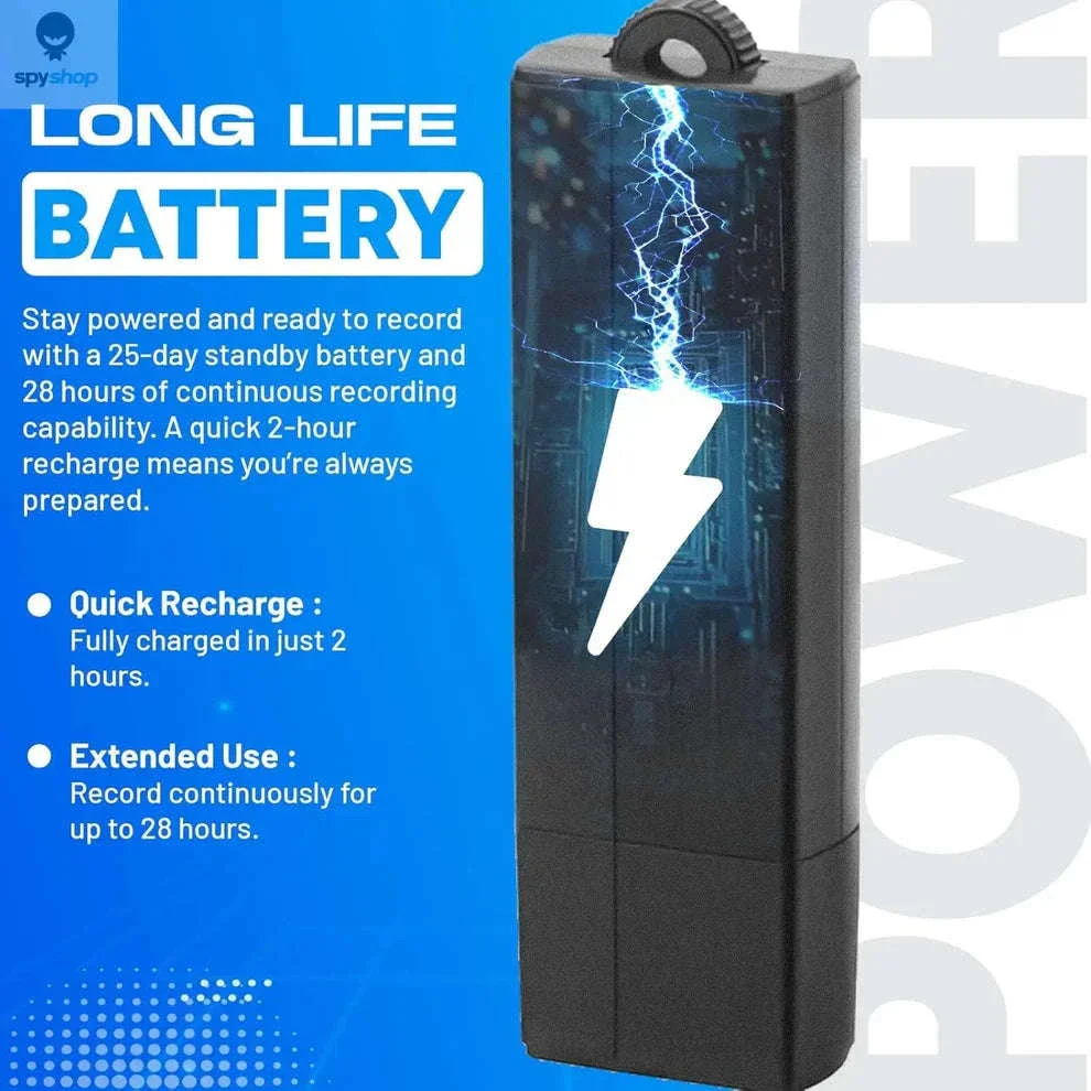 USB Voice Recorder Flash Drive with Sound Activation - Image 4
