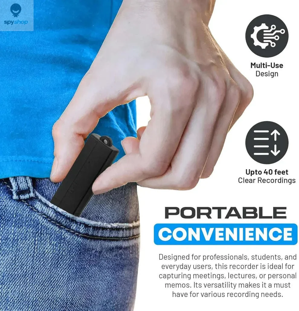 USB Voice Recorder Flash Drive with Sound Activation - Image 5