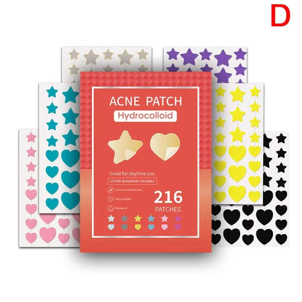 Colorful Star & Heart Hydrocolloid Pimple Patches Combo - Image 10