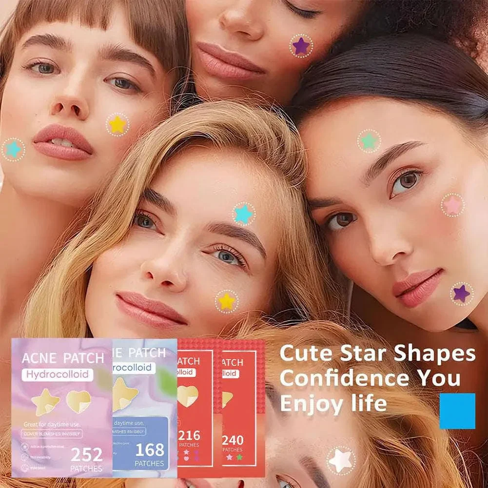 Colorful Star & Heart Hydrocolloid Pimple Patches Combo - Image 3