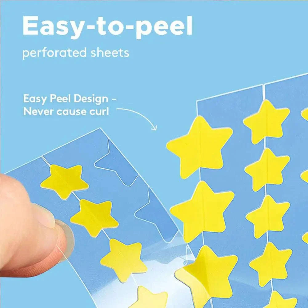 Colorful Star & Heart Hydrocolloid Pimple Patches Combo - Image 4