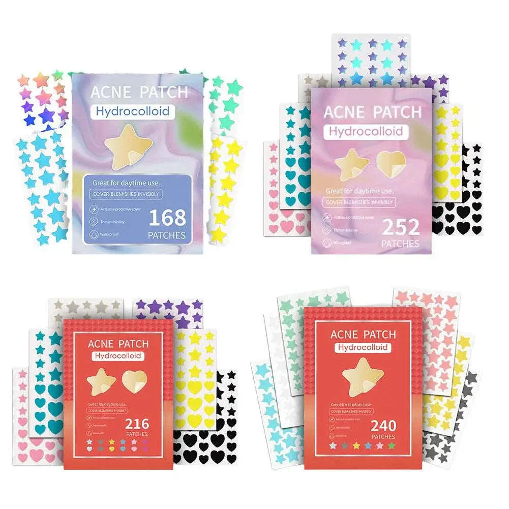 Colorful Star & Heart Hydrocolloid Pimple Patches Combo - Image 6