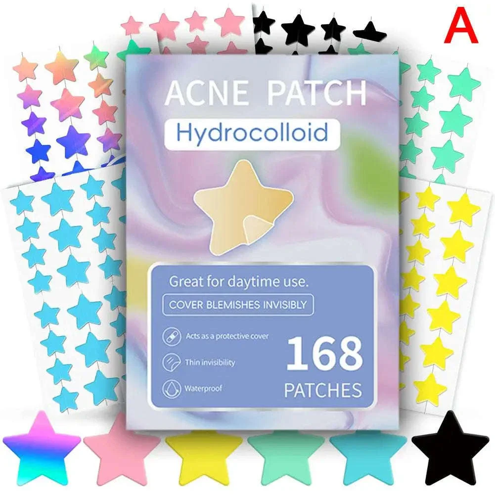 Colorful Star & Heart Hydrocolloid Pimple Patches Combo - Image 7
