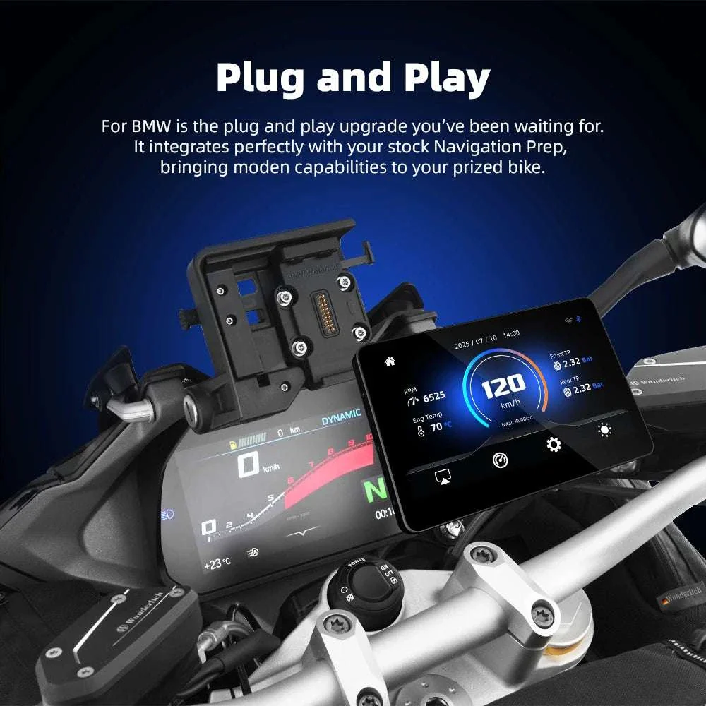 6.2" Motorcycle GPS with Wireless CarPlay & Android Auto for BMW - Image 17