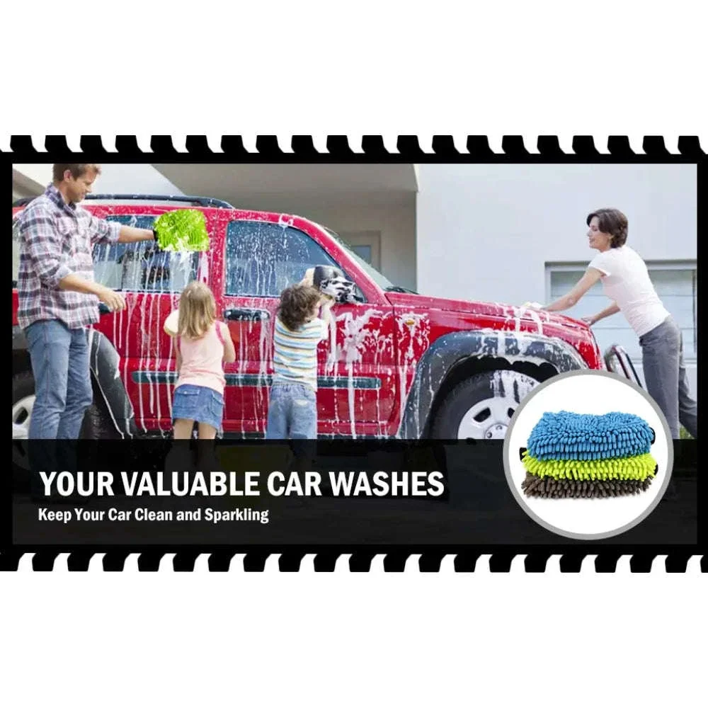 Microfiber Car Wash Mitt for Gentle, Streak-Free Cleaning - Image 6