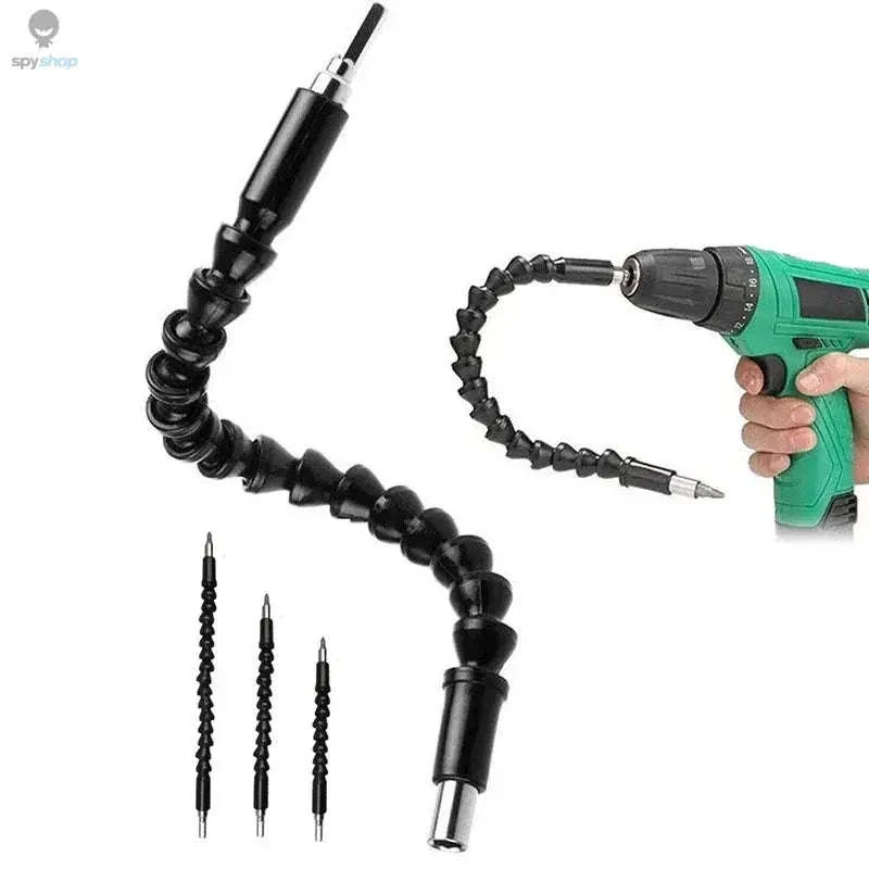 Flexible Drill Extension Rod for Tight Spaces and Tough Angles