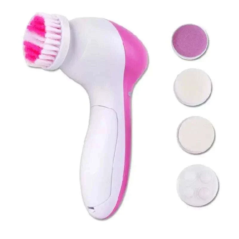 5-in-1 Electric Facial Cleansing Brush for Deep Clean & Blackhead Removal - Image 5
