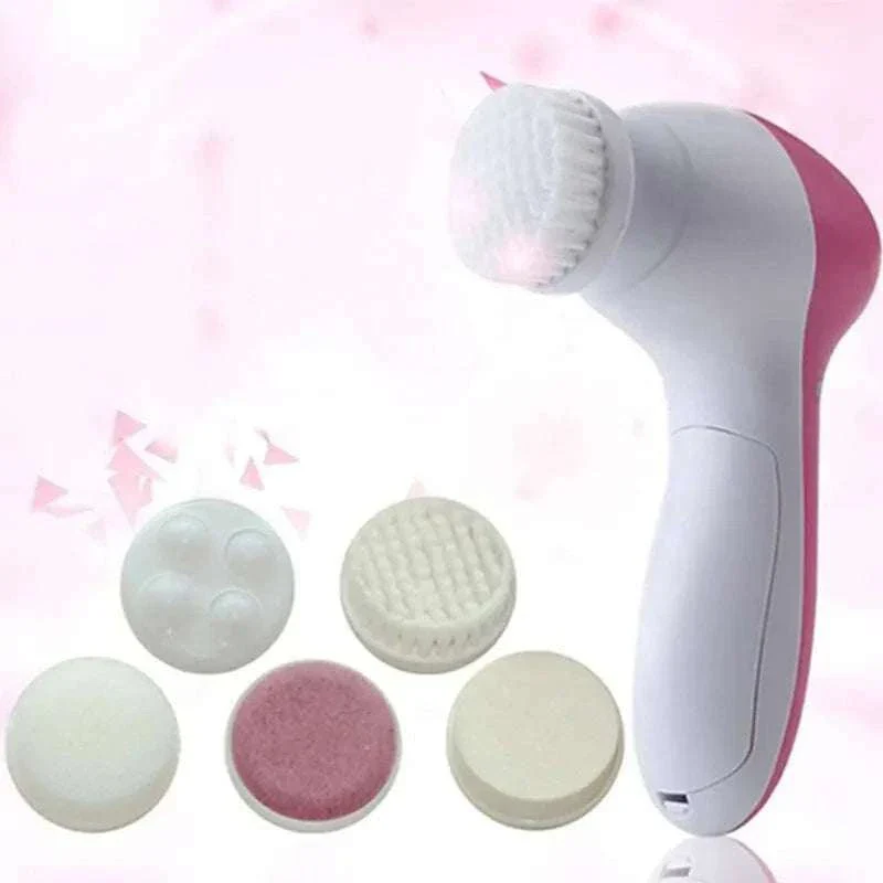 5-in-1 Electric Facial Cleansing Brush for Deep Clean & Blackhead Removal - Image 6