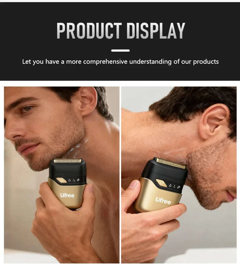 Electric Foil Shaver for Men, Wet & Dry Cordless Razor Twin Heads - Image 13
