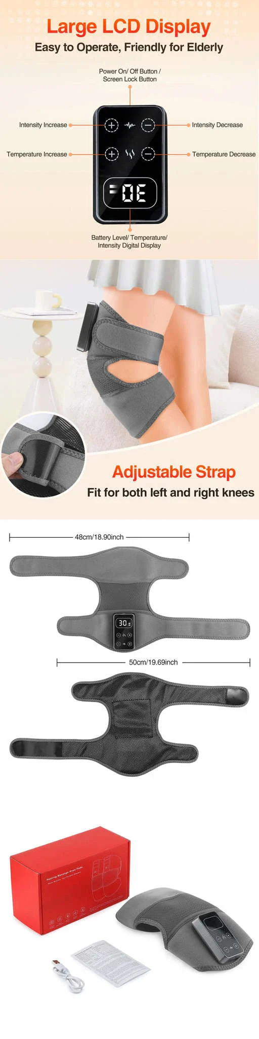 Electric Heated Knee Massager with Vibration and Warmth - Image 13