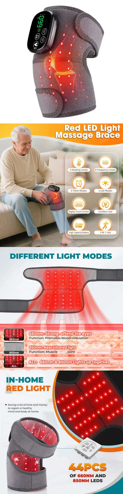 Electric Heated Knee Massager with Vibration and Warmth - Image 18