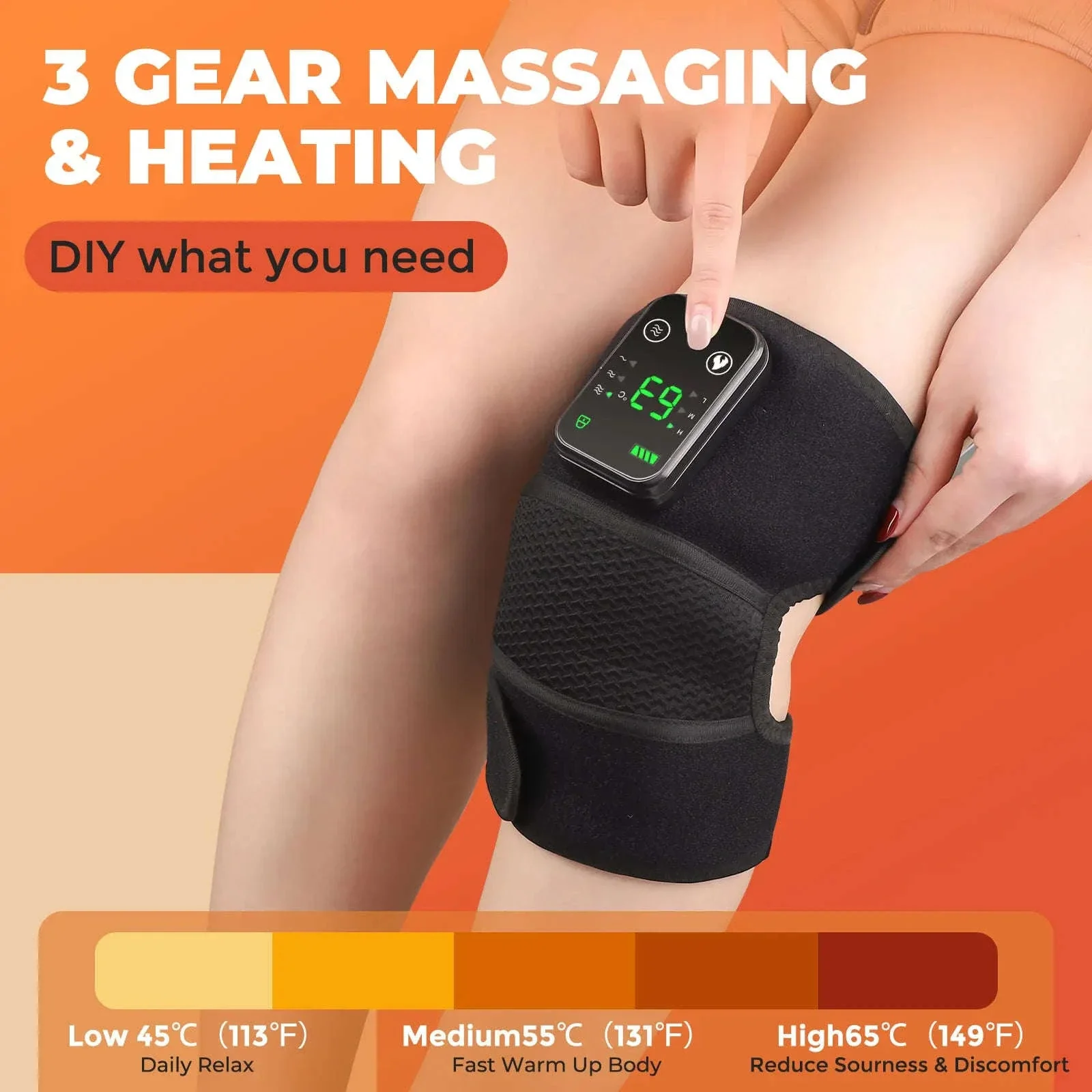 Electric Heated Knee Massager with Vibration and Warmth - Image 3