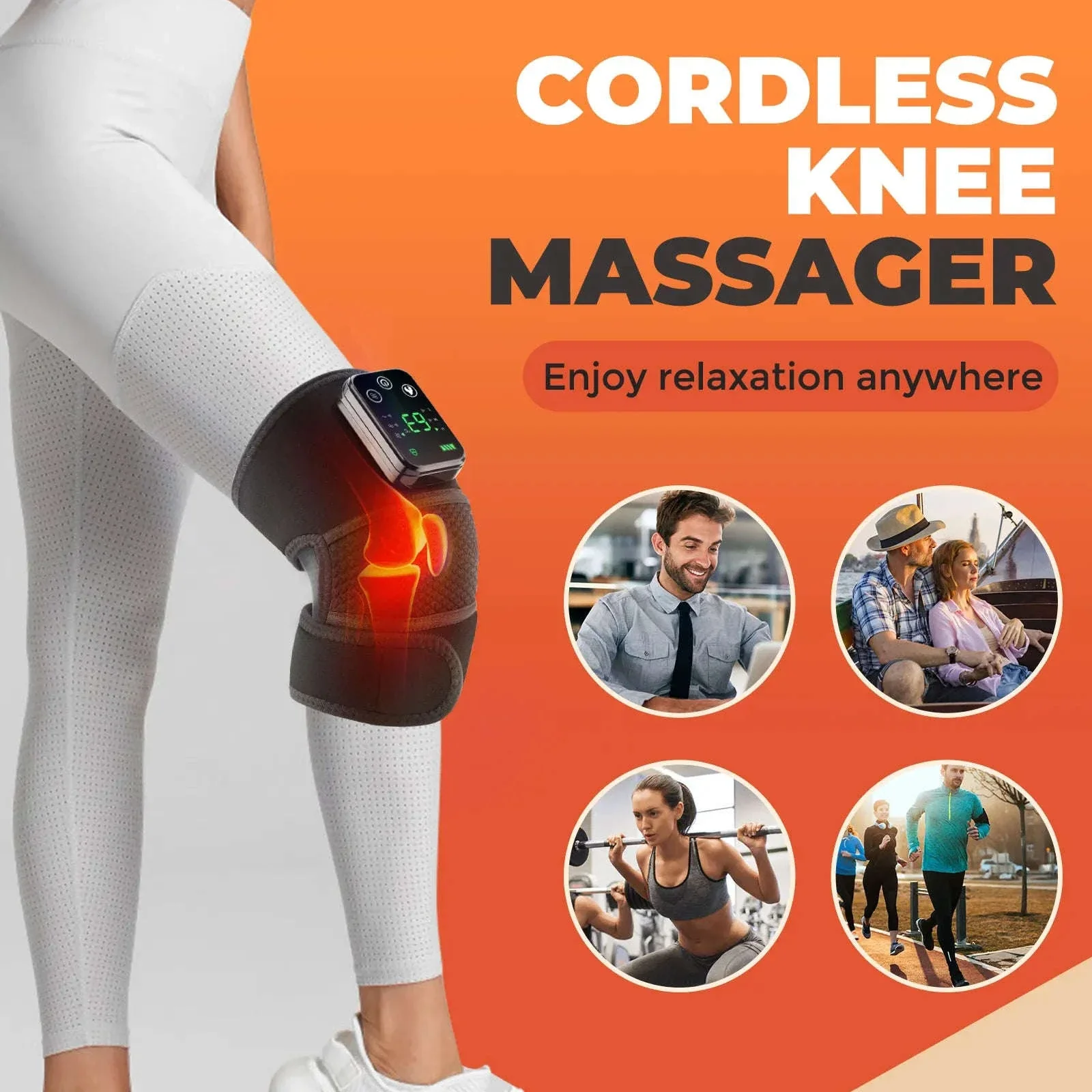 Electric Heated Knee Massager with Vibration and Warmth - Image 4