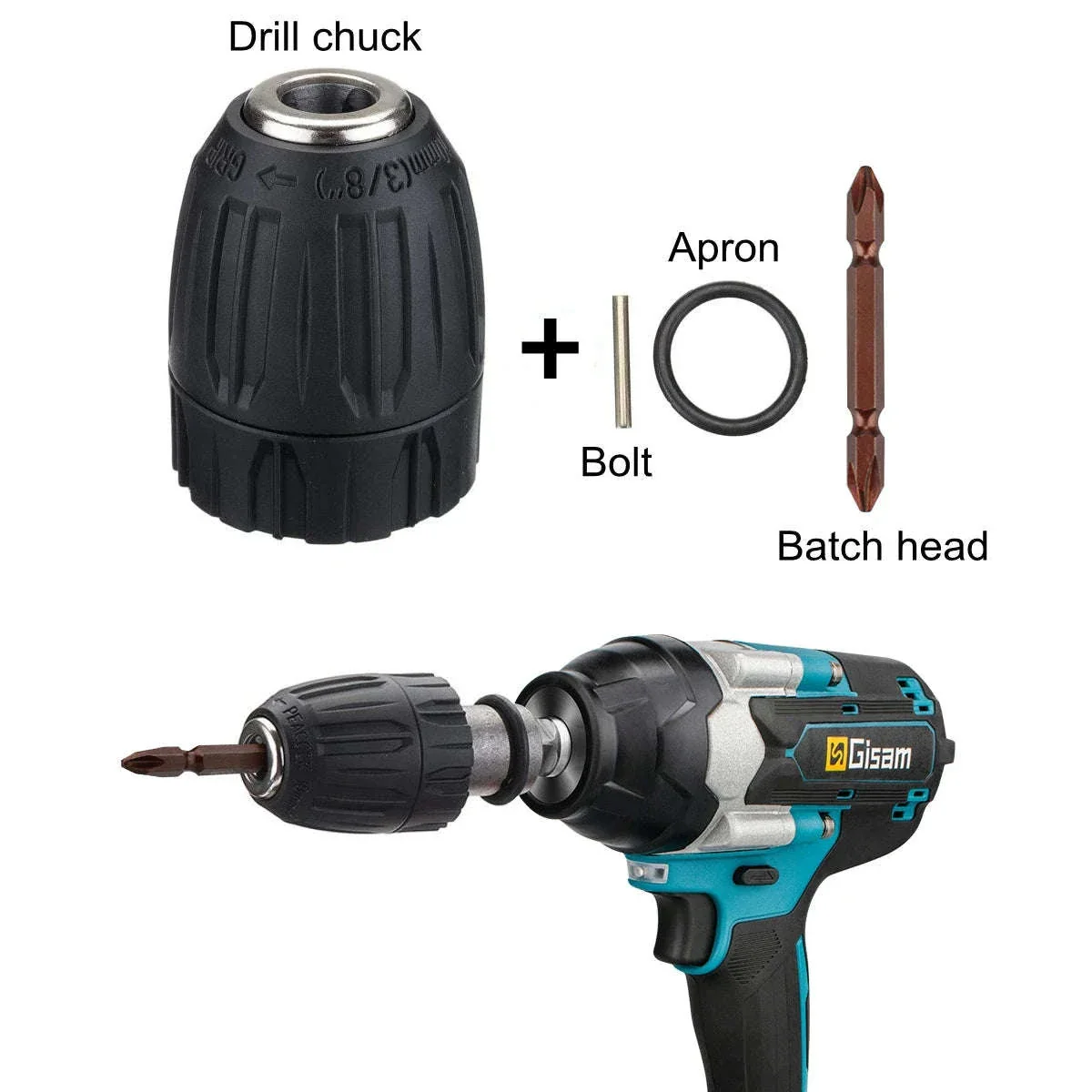 14-Piece Electric Impact Wrench Socket Adapter Kit - Image 2