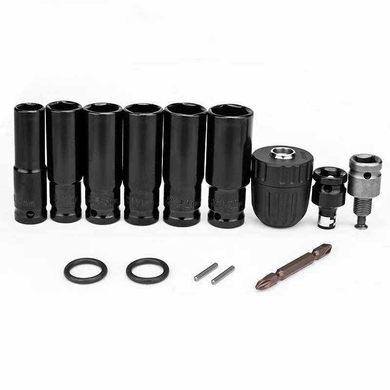 14-Piece Electric Impact Wrench Socket Adapter Kit - Image 6