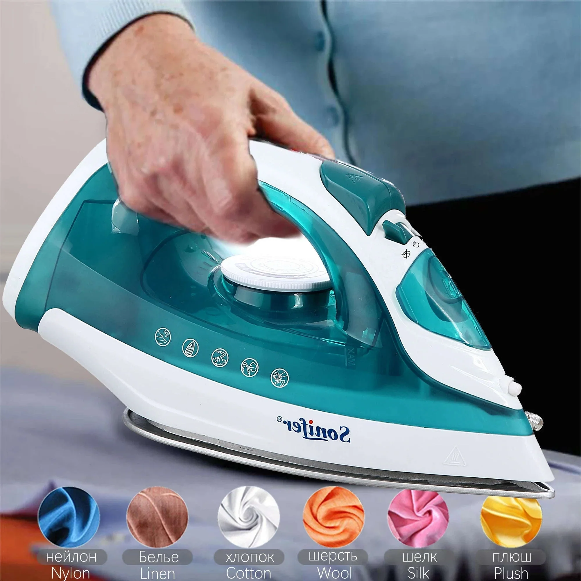 Portable Mini Garment Steamer & Steam Iron with Ceramic Soleplate - Image 3