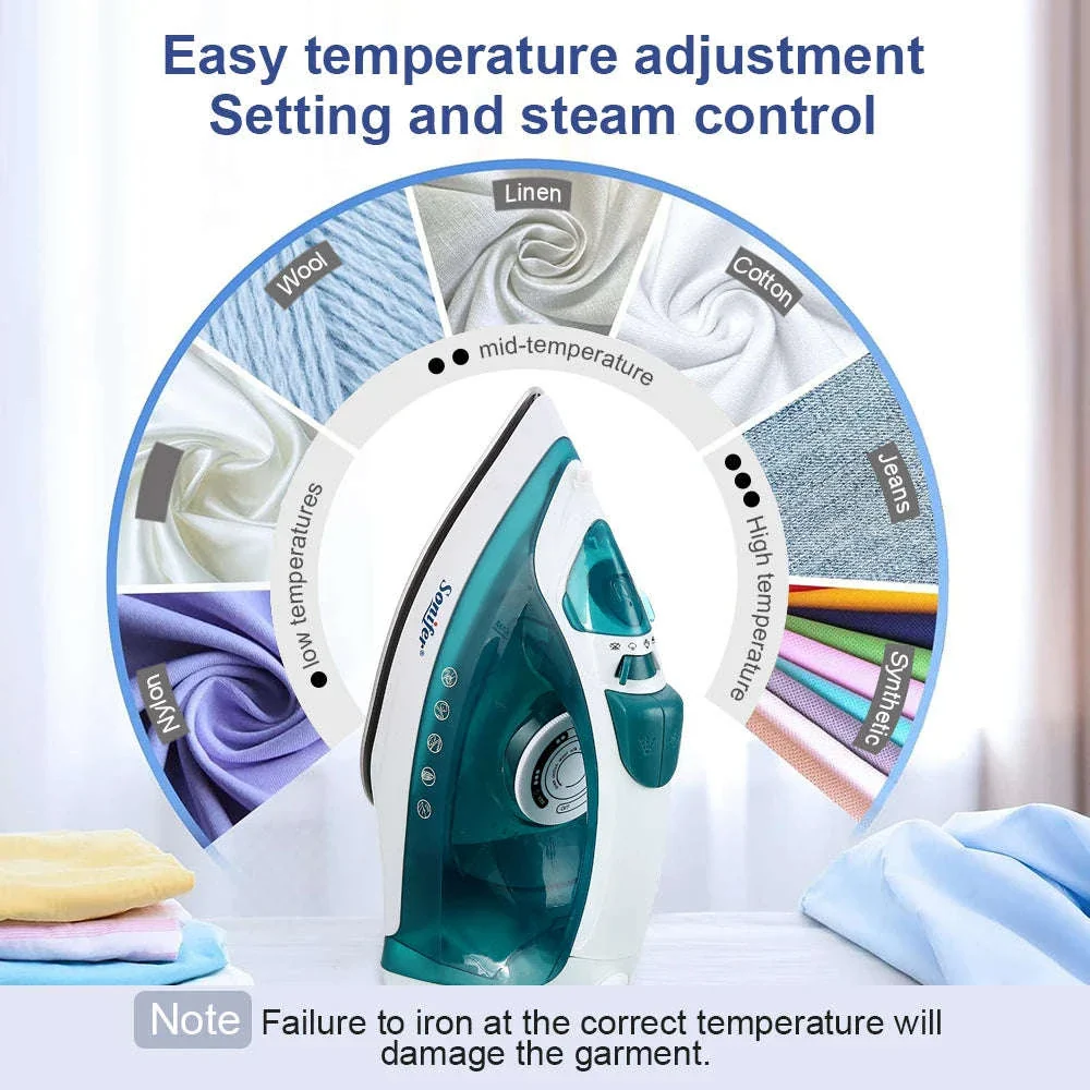 Portable Mini Garment Steamer & Steam Iron with Ceramic Soleplate - Image 4