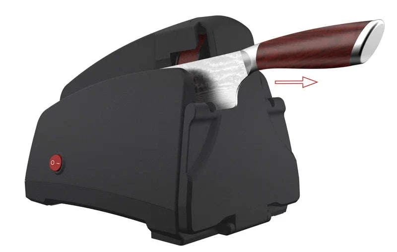 Electric Knife Sharpener with 3-Stage Diamond Grinding System - Image 11