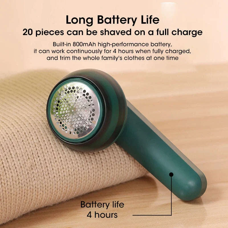 USB Rechargeable Electric Lint Remover for Smooth Fabrics - Image 3