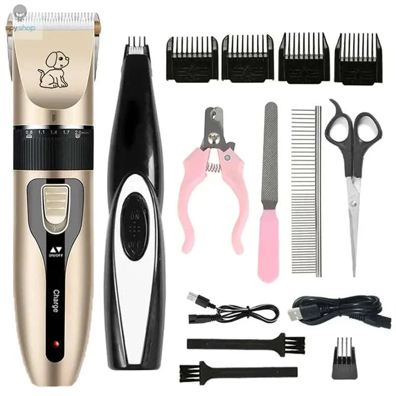 Quiet Cordless Pet Clipper Grooming Kit for Smooth Trimming