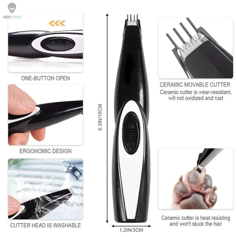 Quiet Cordless Pet Clipper Grooming Kit for Smooth Trimming - Image 19