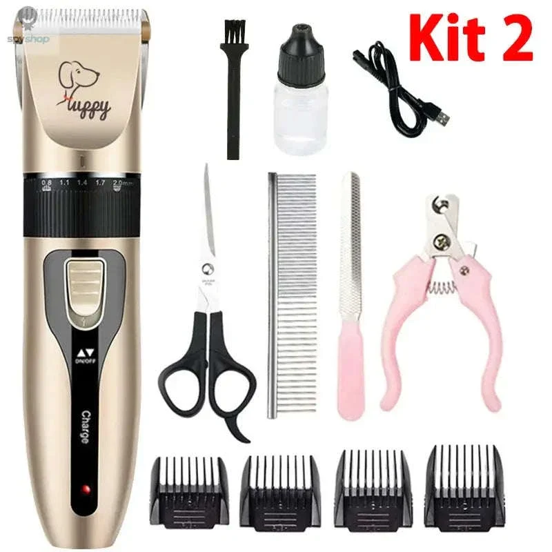 Quiet Cordless Pet Clipper Grooming Kit for Smooth Trimming - Image 24