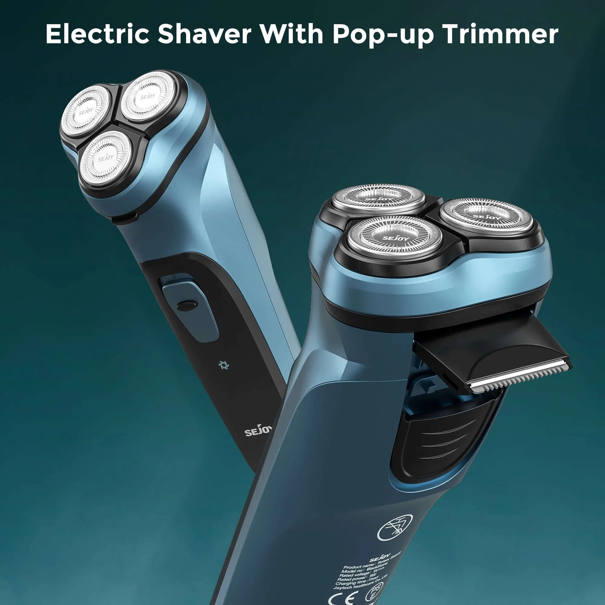 Electric Rotary Shaver for Men with 3D Floating Triple Blades - Image 12