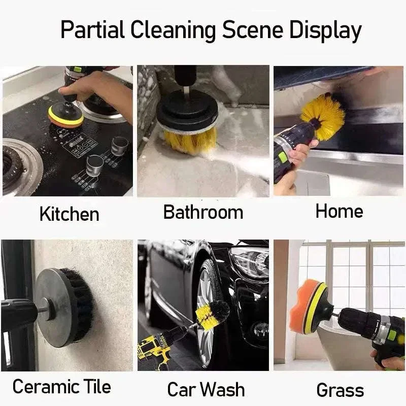 3-Piece Electric Scrubber Brush Drill Kit for Faster Cleaning - Image 8
