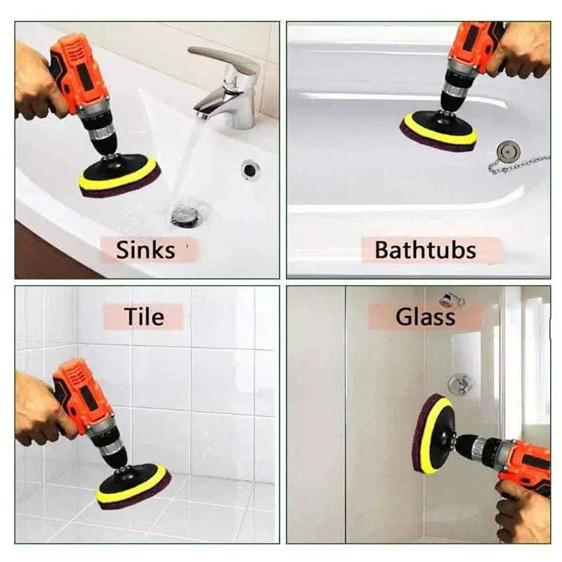 3-Piece Electric Scrubber Brush Drill Kit for Faster Cleaning - Image 9