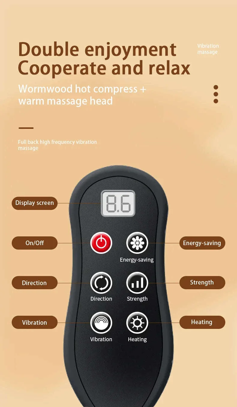 Electric Shiatsu Massage Pillow for Neck, Back and Shoulders - Image 12