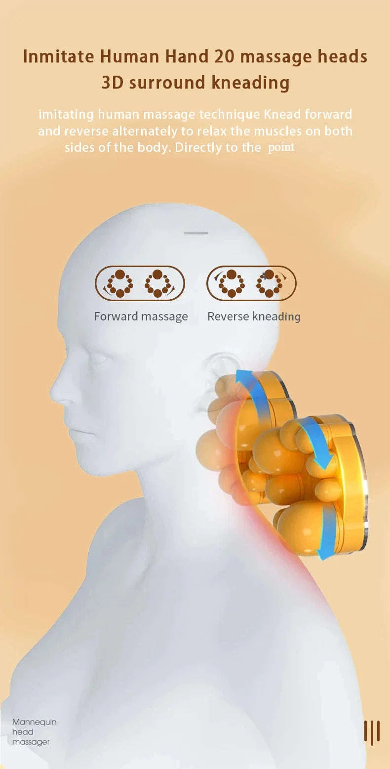 Electric Shiatsu Massage Pillow for Neck, Back and Shoulders - Image 19