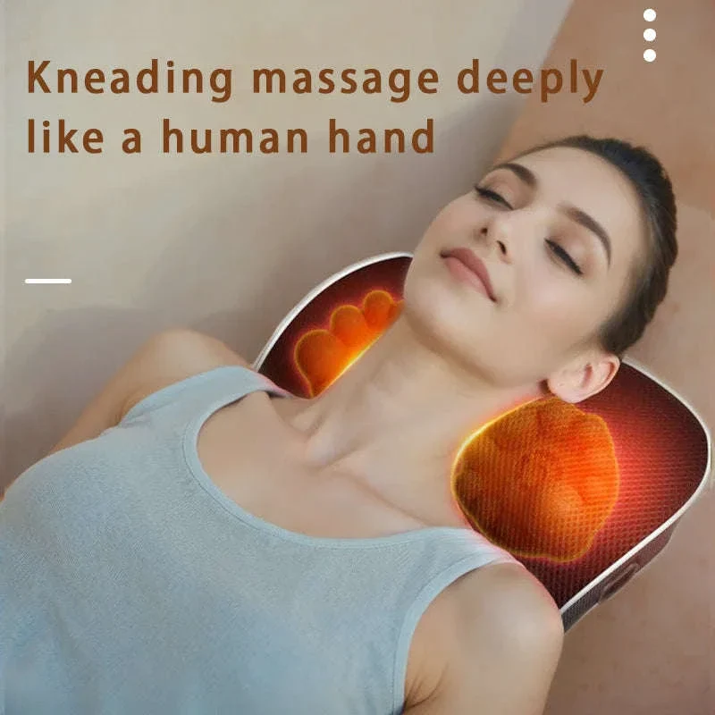 Electric Shiatsu Massage Pillow for Neck, Back and Shoulders - Image 4