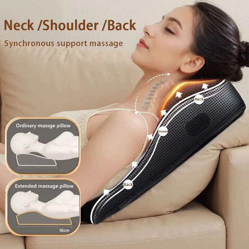 Electric Shiatsu Massage Pillow for Neck, Back and Shoulders - Image 5