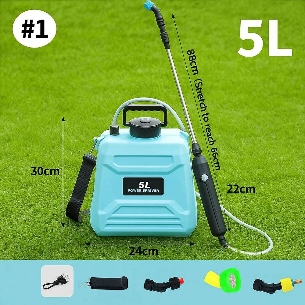 Electric Backpack Garden Sprayer 5L/8L with Adjustable Nozzles - Image 15