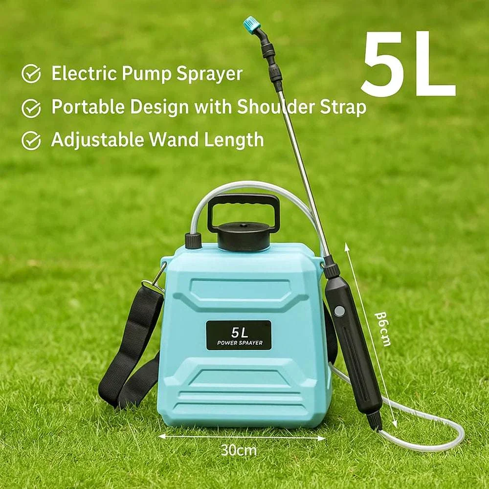 Electric Backpack Garden Sprayer 5L/8L with Adjustable Nozzles - Image 3