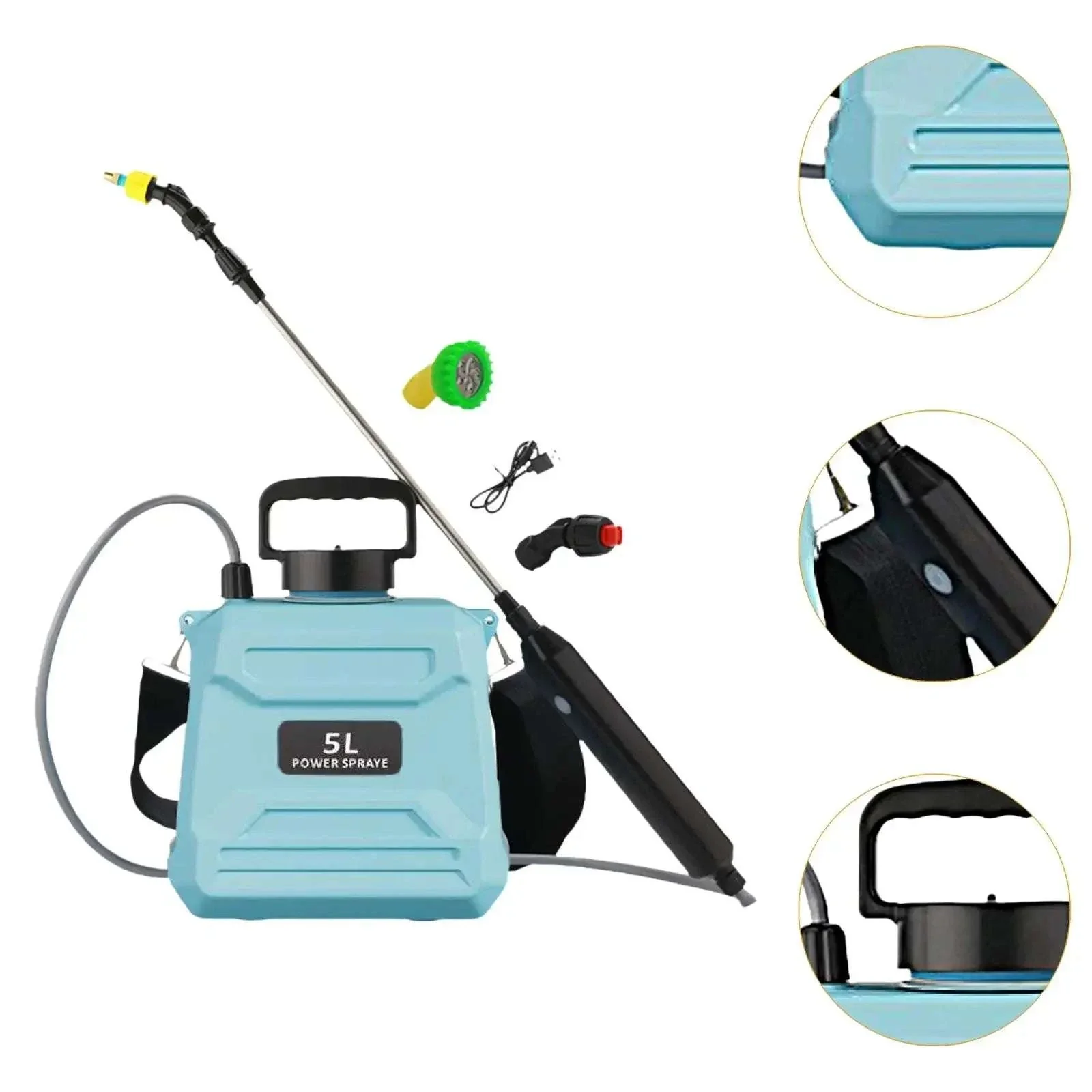 Electric Backpack Garden Sprayer 5L/8L with Adjustable Nozzles - Image 8