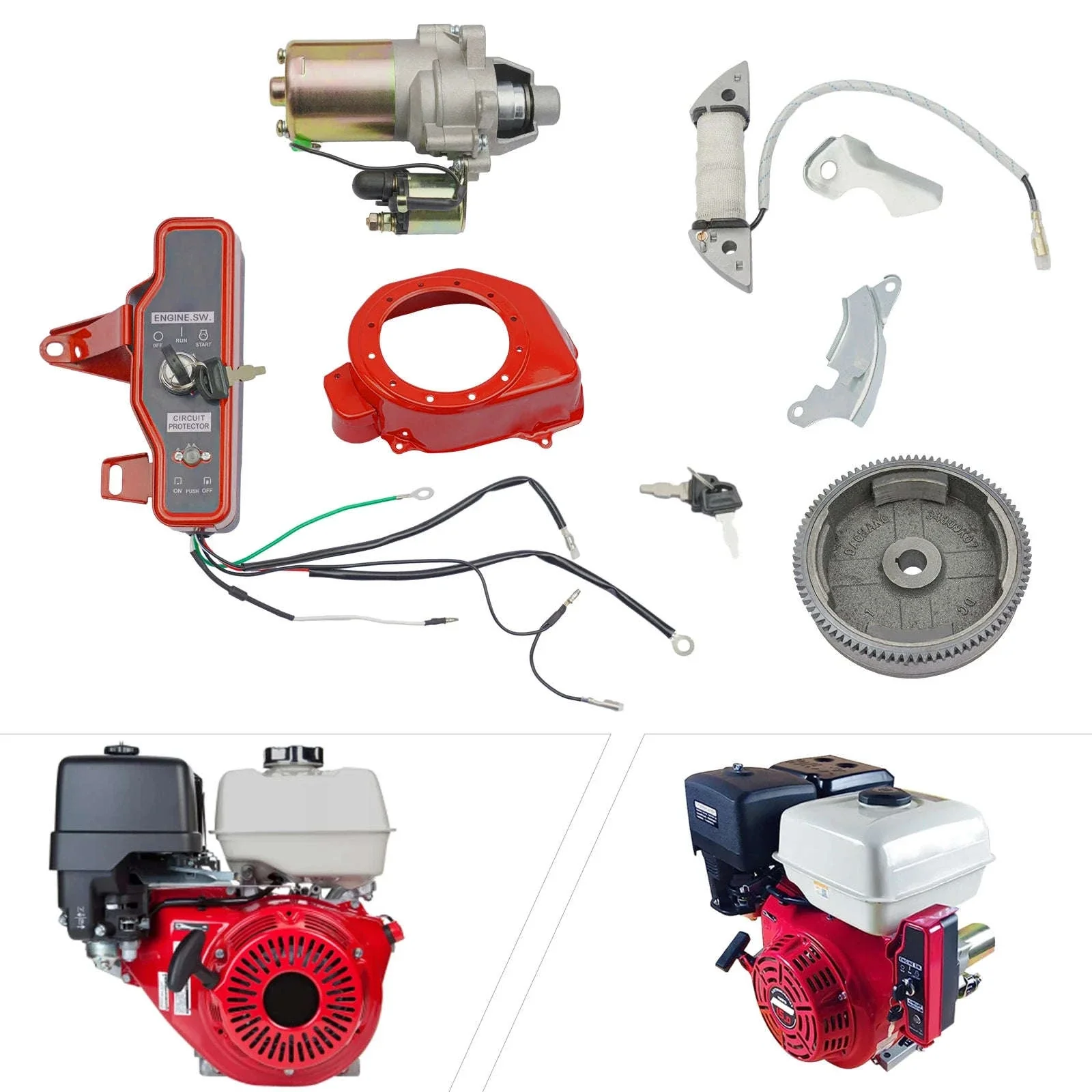 Electric Start Kit for Honda GX160 GX200 Engines