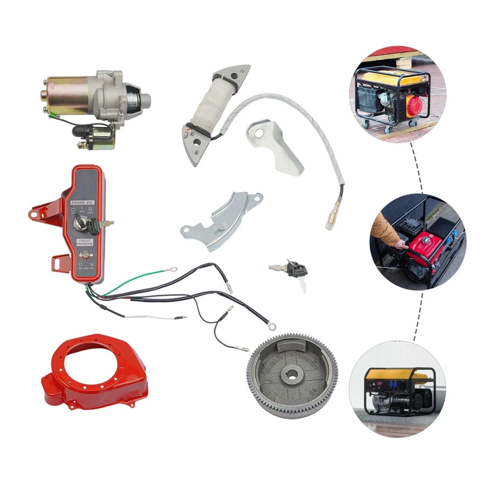 Electric Start Kit for Honda GX160 GX200 Engines - Image 5