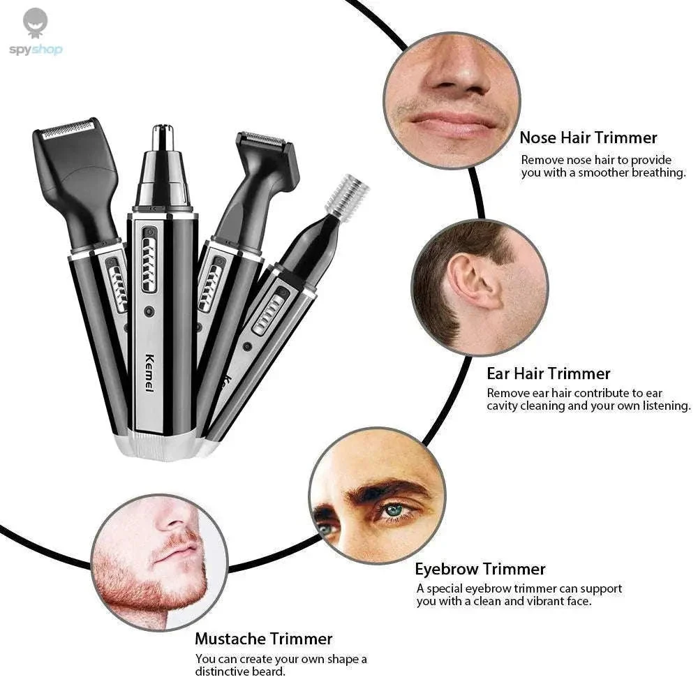 4-in-1 Grooming Trimmer for Men with Cordless Control - Image 8