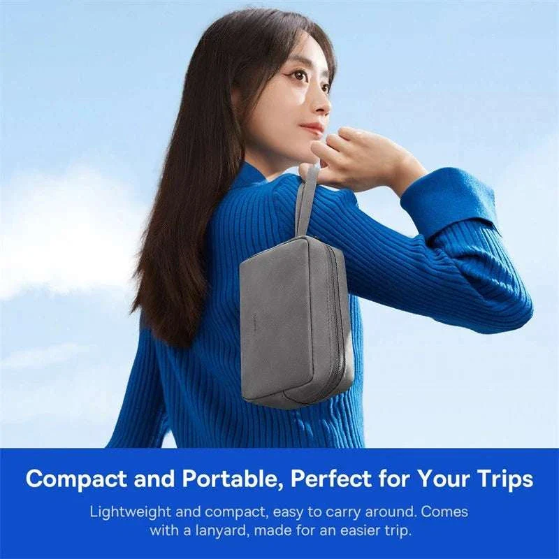Electronics Organizer Bag with Zipper for Cables Chargers & Gadgets - Image 5