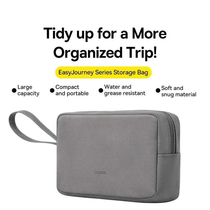 Electronics Organizer Bag with Zipper for Cables Chargers & Gadgets - Image 6