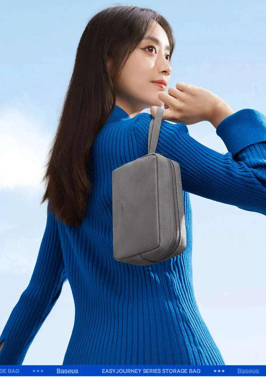 Electronics Organizer Bag with Zipper for Cables Chargers & Gadgets - Image 8