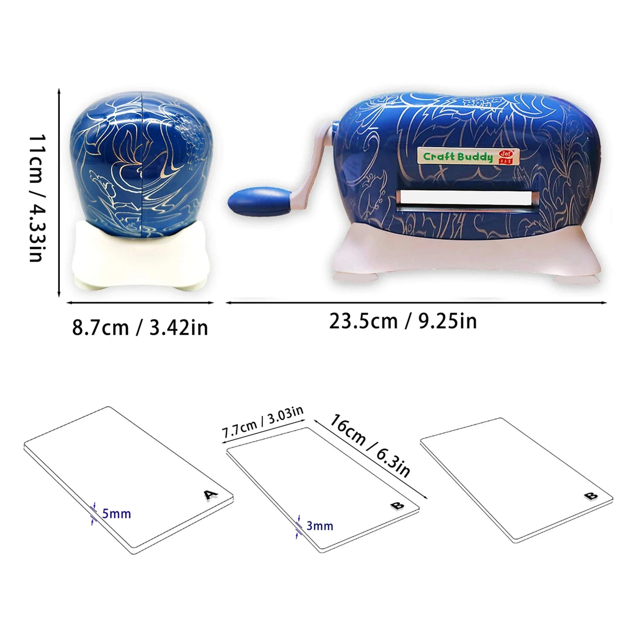 Elephant Die Cutting & Embossing Machine with Floral Finish Set - Image 14